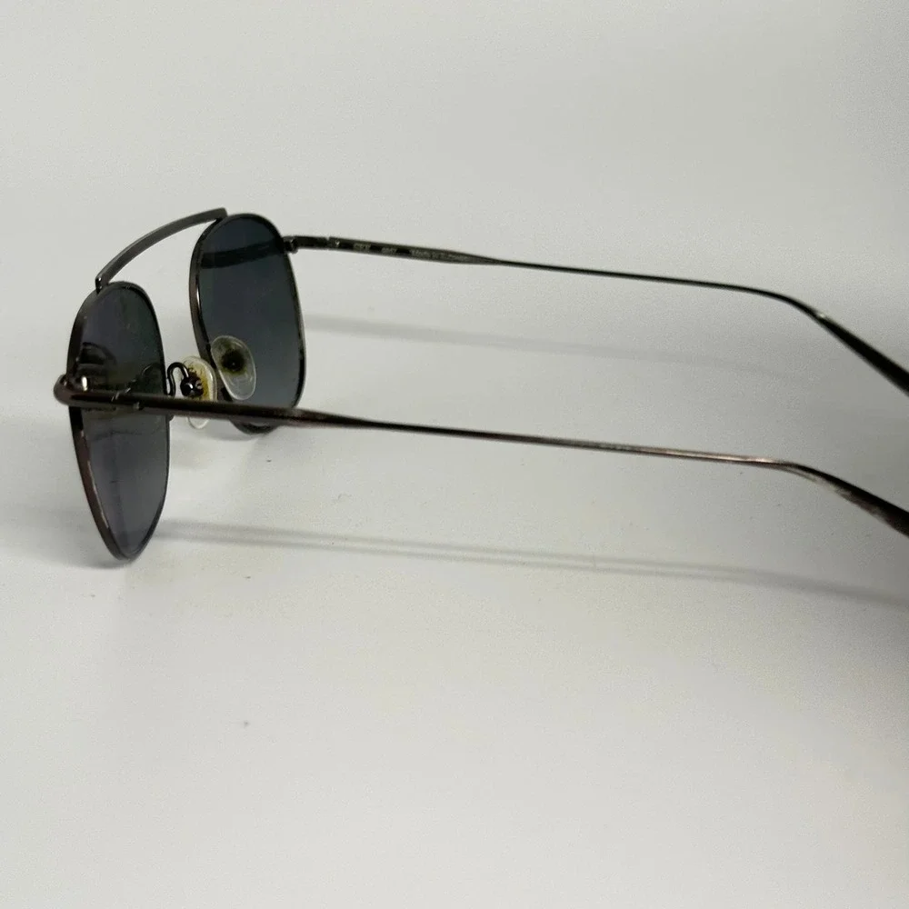 SEE 6857‎ Sunglasses Made in Italy Metal Double Bridge Gunmetal 52-21-140 C102